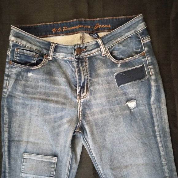 NWOT - V.I.P distressed  jeans Size 13/14 - Picture 4 of 7